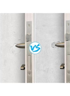 MOXO Door Handle Stopper Wall Protector Clear Rubber Door Stopper PVC Door Handle Guard Door Handle Bumper for Cabinet Furniture Home Office(Transparent 10 Pack)  - Image 5