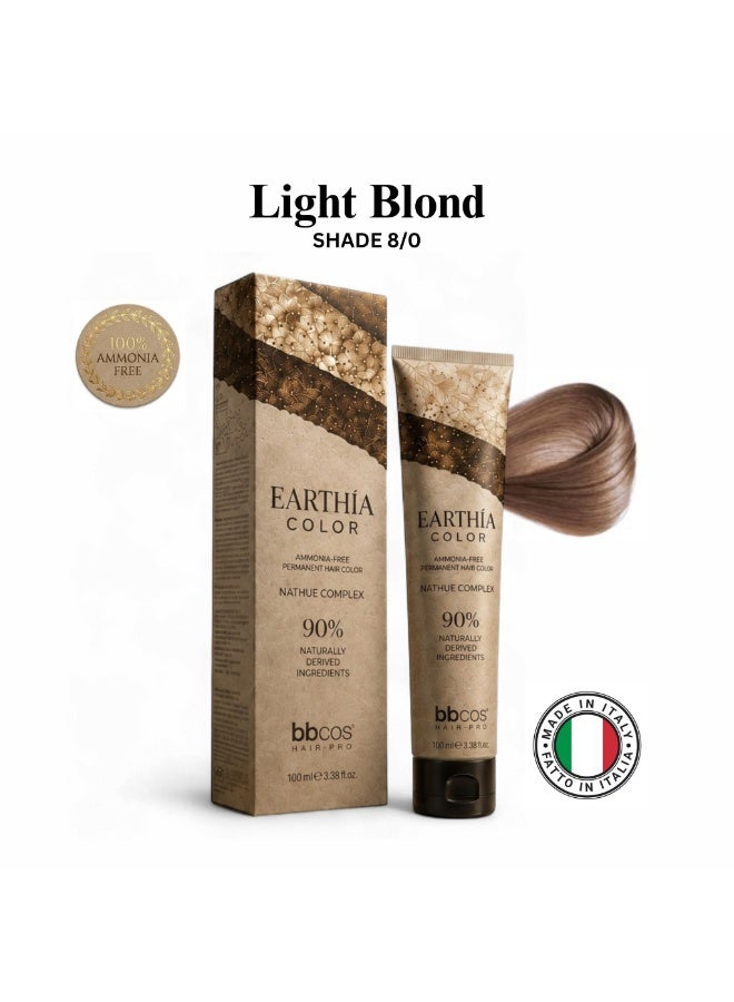 bbcos Earthia Hair Color 100ml 8.0 - Image 1