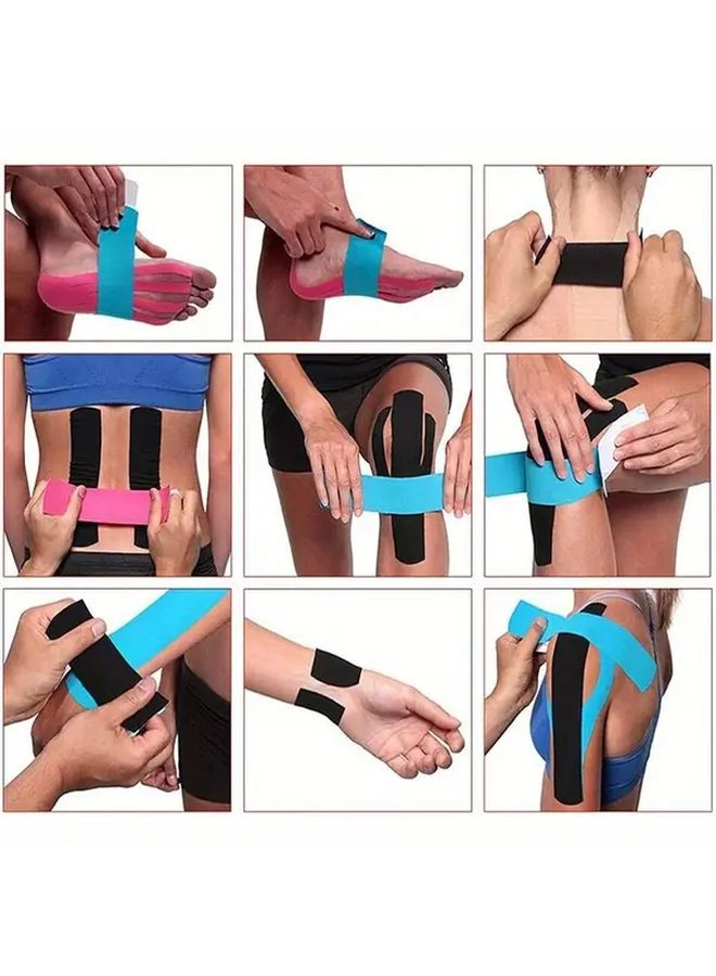 Sky Blue Kinesiology Tape 1.97x196.85 Inch Muscle Pain Relief Elastic Bandage - Image 4