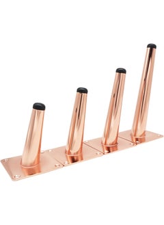 QZibeva QZibeva 4 Pcs Rose Gold 6 inch Sofa Legs for Wooden Furniture Sofa Legs for Furniture Fitting Table Legs Sofa Leg Screw Include  - Image 3