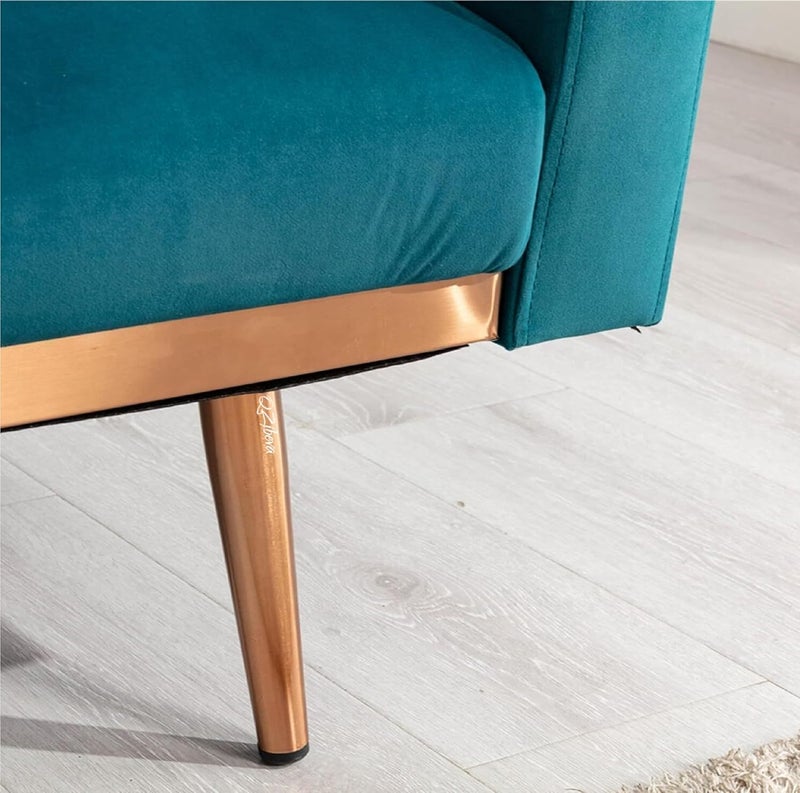 QZibeva 4 Pcs Rose Gold 6 inch Sofa Legs for Wooden Furniture Sofa Legs for Furniture Fitting Table Legs Sofa Leg Screw Include - Image 1