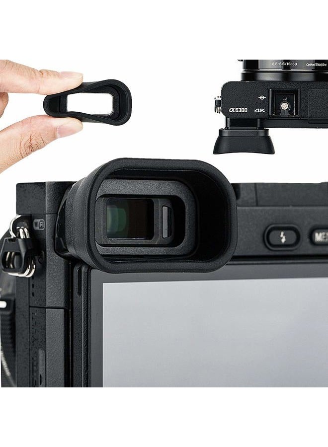 Kiorafoto Soft Silicon Camera Viewfinder Eyecup Eyepiece Eyeshade for Sony A6000 A6100 A6300 Eye Cup Protector Replaces Sony FDA-EP10 - Image 1