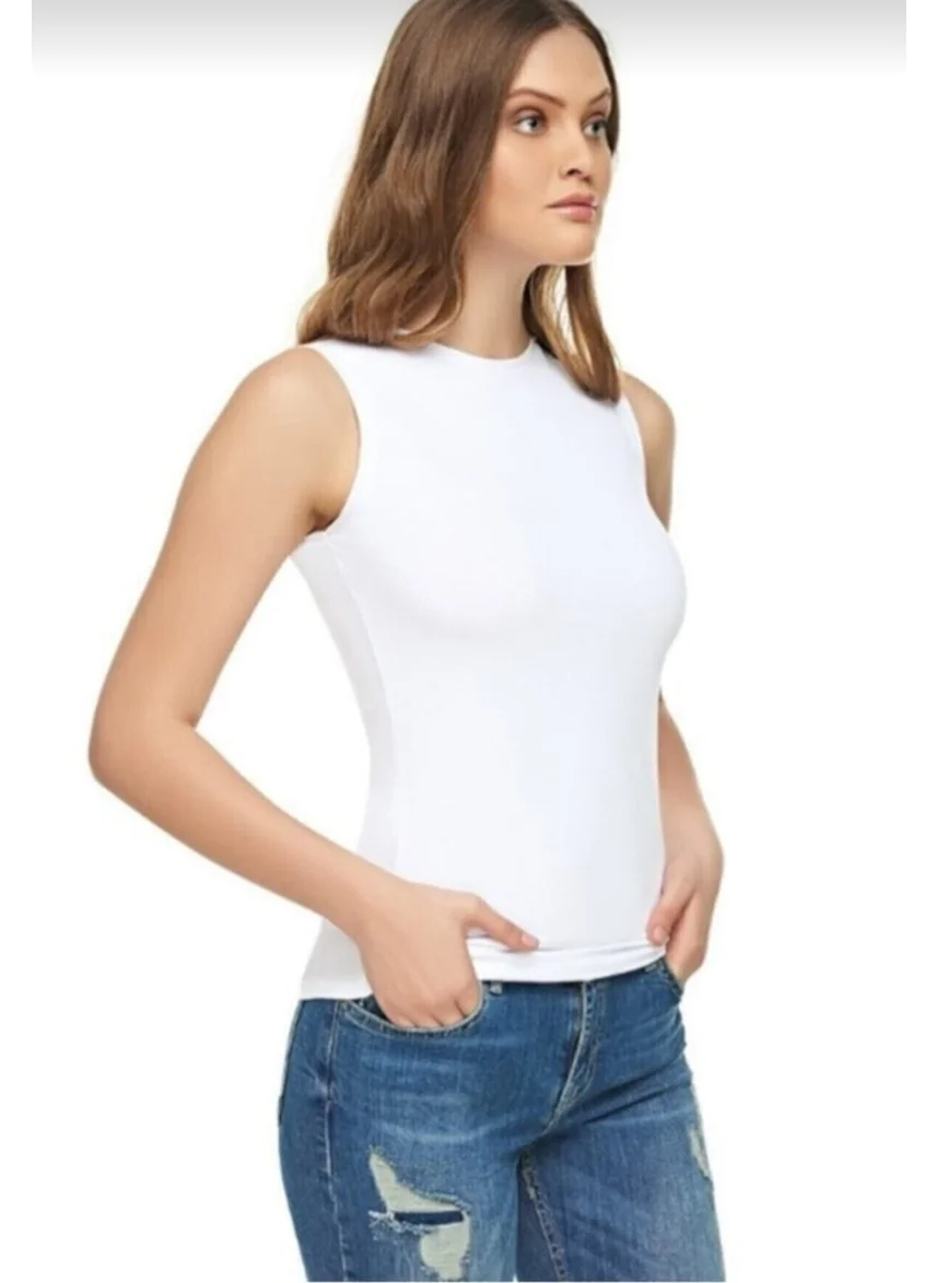Tutku Elite 2201 Elastane Zero Sleeve Undershirt 6 Piece