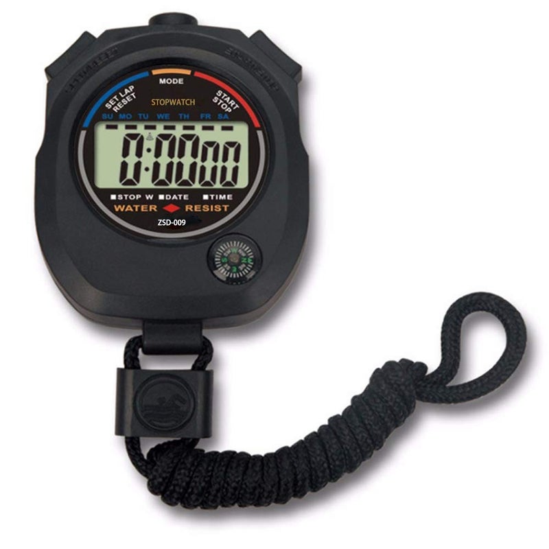 Pgzsy 12 Pack Multi-Function Electronic Digital Sport Stopwatch Timer, Large Display with Date Time and Alarm Function,Suitable for Sports Coaches Fitness Coaches and Referees - Image 2