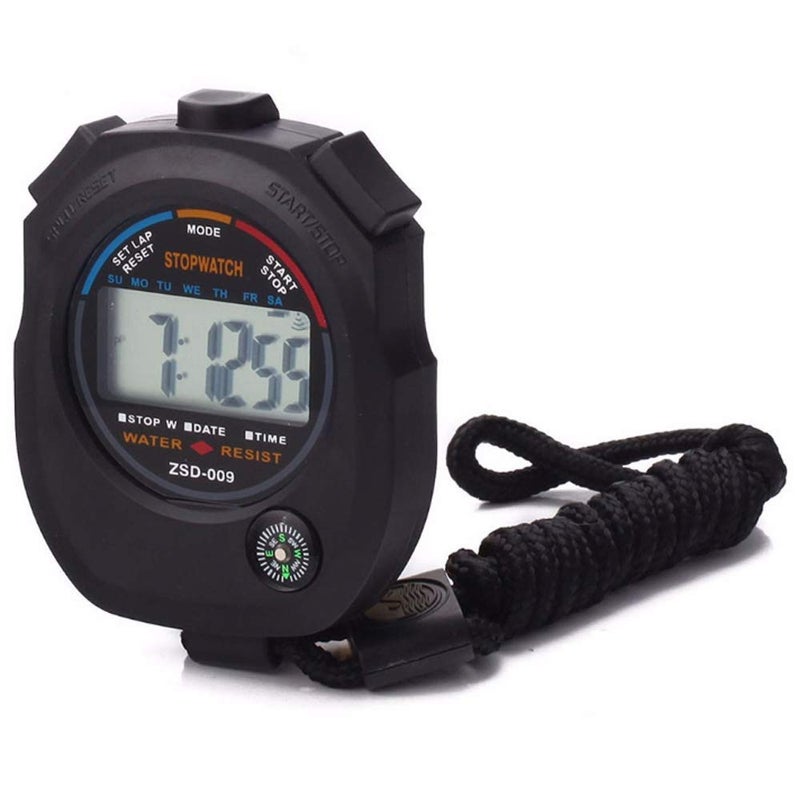 Pgzsy 12 Pack Multi-Function Electronic Digital Sport Stopwatch Timer, Large Display with Date Time and Alarm Function,Suitable for Sports Coaches Fitness Coaches and Referees - Image 3