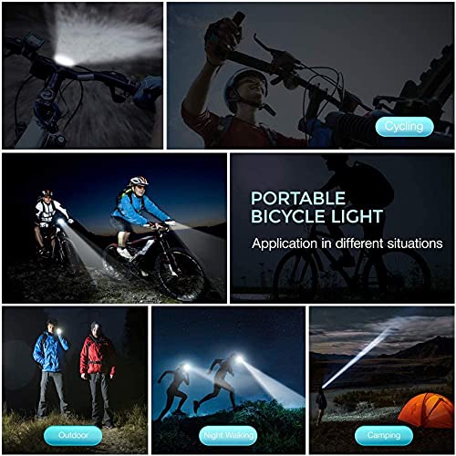 FABSPORTS Rechargeable ABS LED Bicycle Front/Head Light with USB with Speedometer, Odometer and is Waterproof, Suitable for All Mountain and Road Bicycle and Bikes (Black) - Image 5