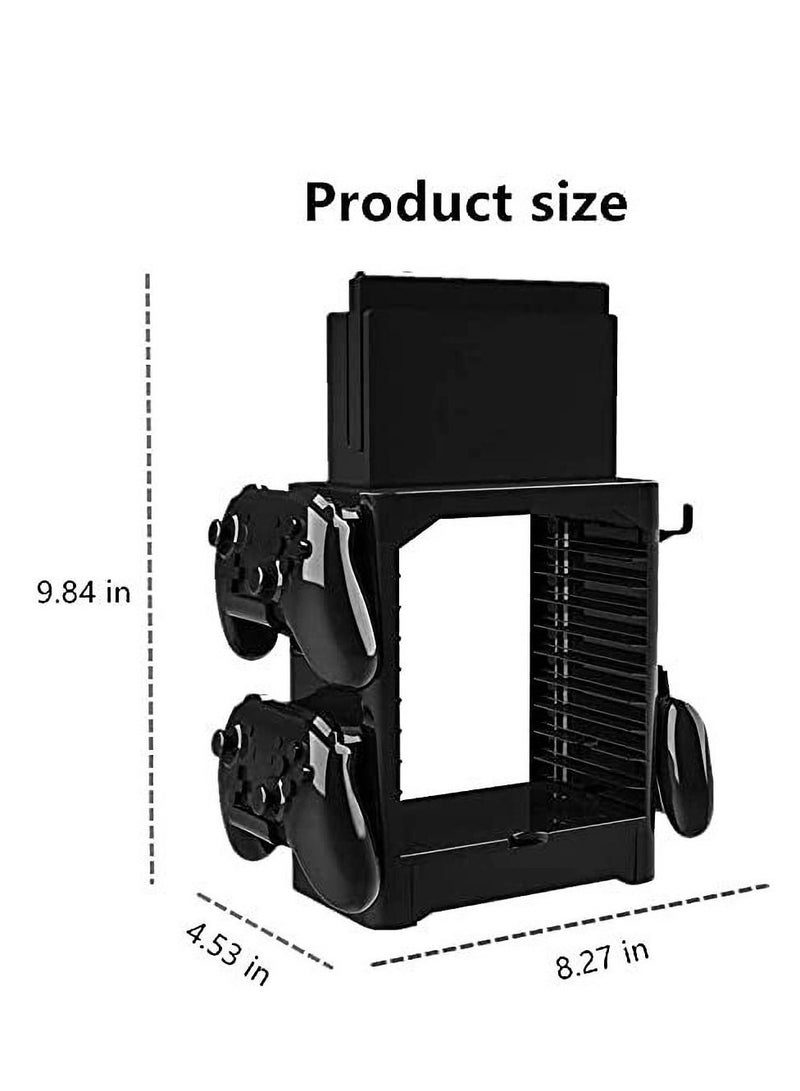 Y&D Multi-Function Storage Bracket for Switch,Tower Holder Stand Shelf Switch Game Disc Card Console Host Controller Accessories  - Image 2
