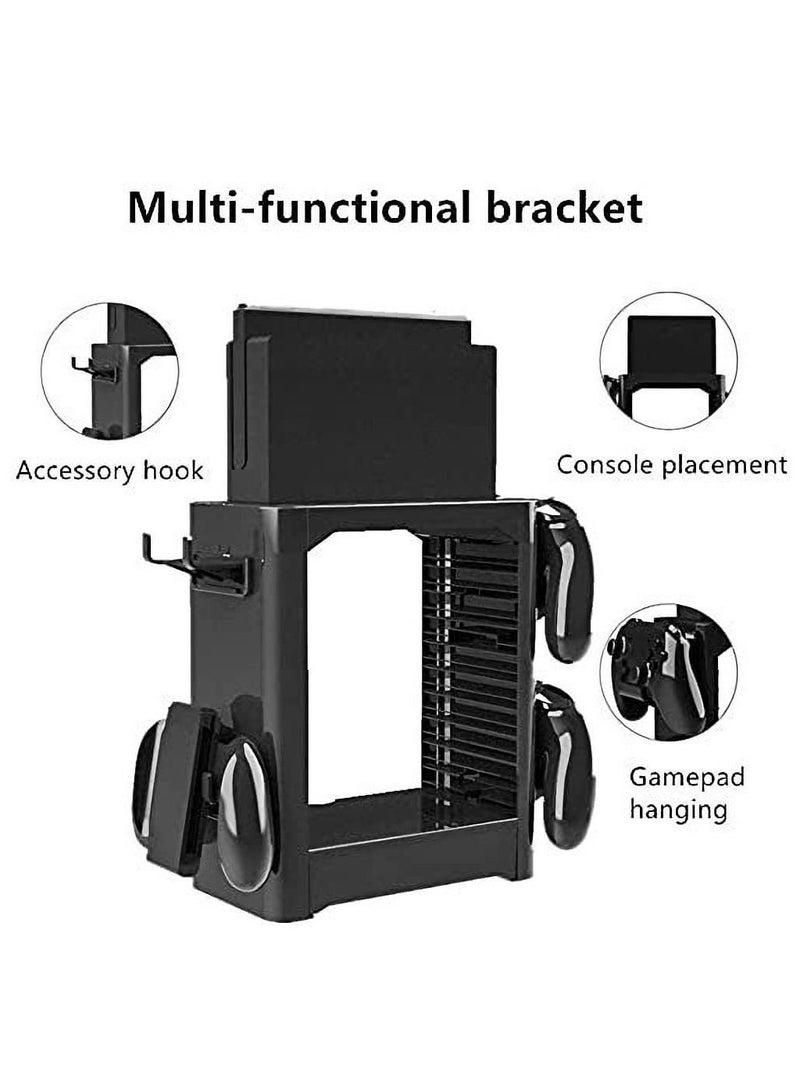 Y&D Multi-Function Storage Bracket for Switch,Tower Holder Stand Shelf Switch Game Disc Card Console Host Controller Accessories  - Image 3