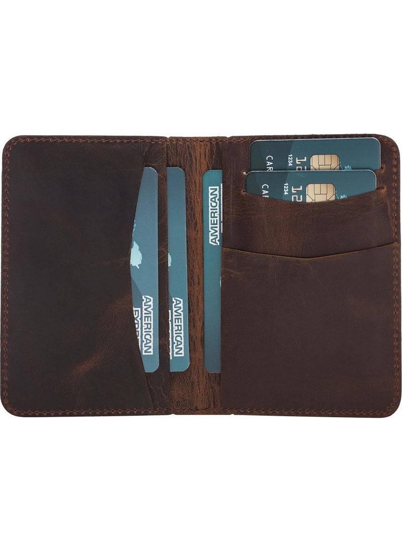 PLM - Dalfsen Real Leather Card Holder Antique Brown - Image 1