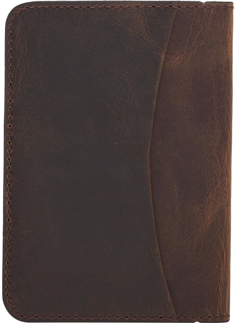 PLM - Dalfsen Real Leather Card Holder Antique Brown - Image 1