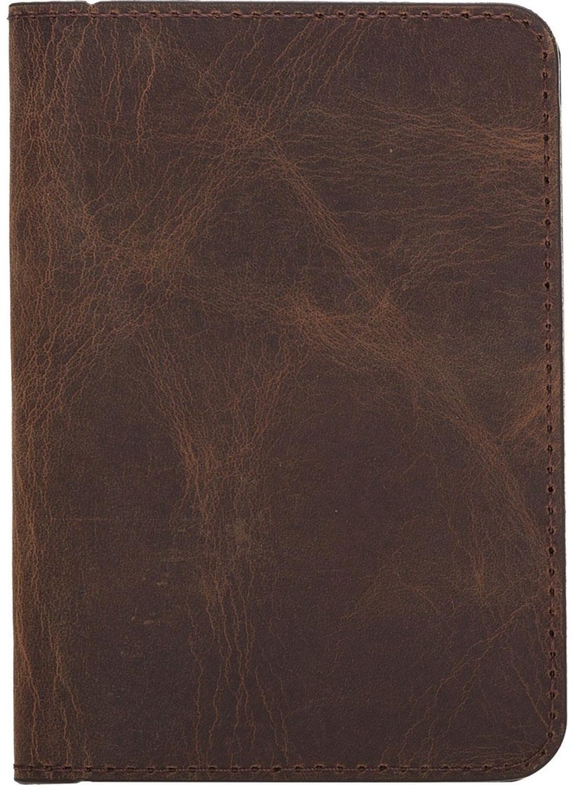 PLM - Dalfsen Real Leather Card Holder Antique Brown - Image 1