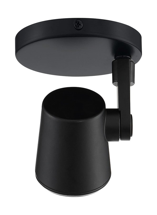 نوفو مصباح سقف وجدار أحادي النقطة قابل للتعديل من نوع Nuvo Lighting 62/1107 بقوة 12 واط بتقنية LED، أسود اللون - Image 5
