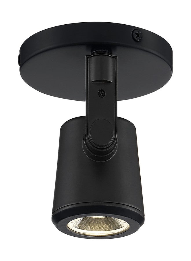 نوفو مصباح سقف وجدار أحادي النقطة قابل للتعديل من نوع Nuvo Lighting 62/1107 بقوة 12 واط بتقنية LED، أسود اللون - Image 4