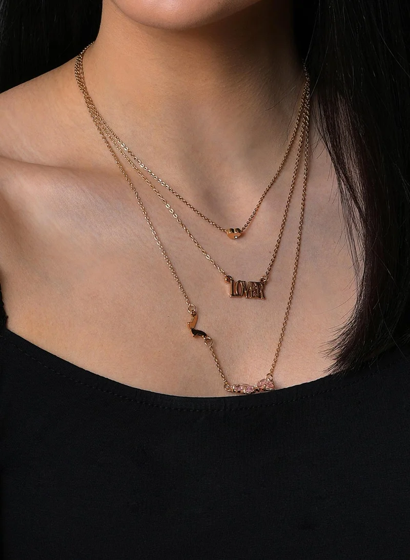 سوهي قلادة بسلسلة صناعية مجوهرات