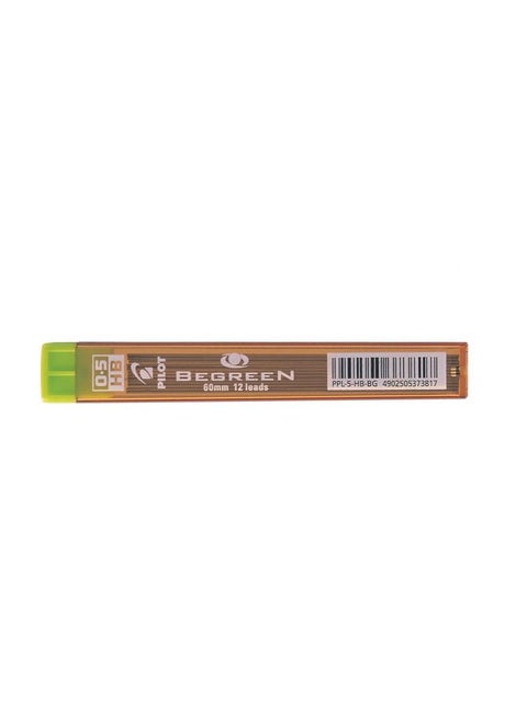Pilot Lead Case of 12 leads  - Begreen - 0.5 mm - No: PPL HB