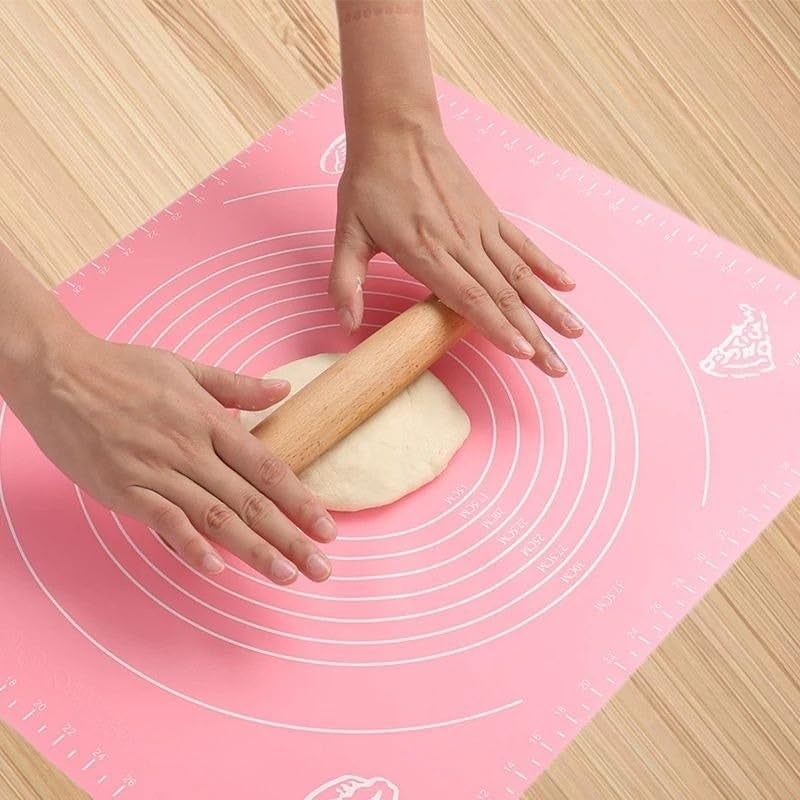 Generic Silicone Baking Mat, Large Size, Heavy-Duty Material, Non-Stick Pastry Rolling Mat with Measurement Markings, .mk - Image 1