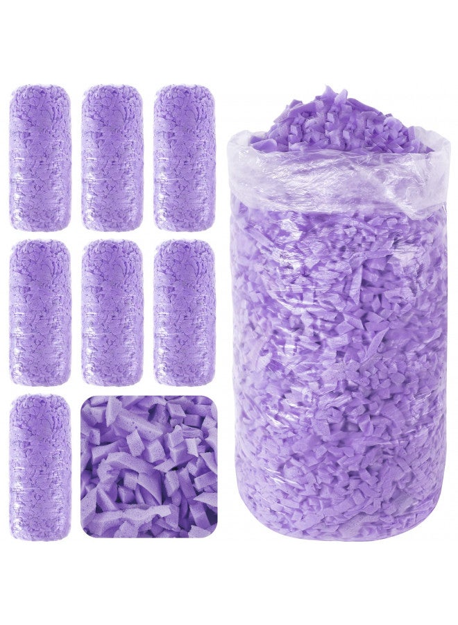 Frienda Frienda 40lbs Bean Bag Filler Bulk, Memory Foam Filling, Shredded Soft Foam Filler Stuffing for Bean Bag Refill Pillow Dog Bed Chairs Couch Cushion Stuffed Animals Arts Crafts (Purple)  - Image 1