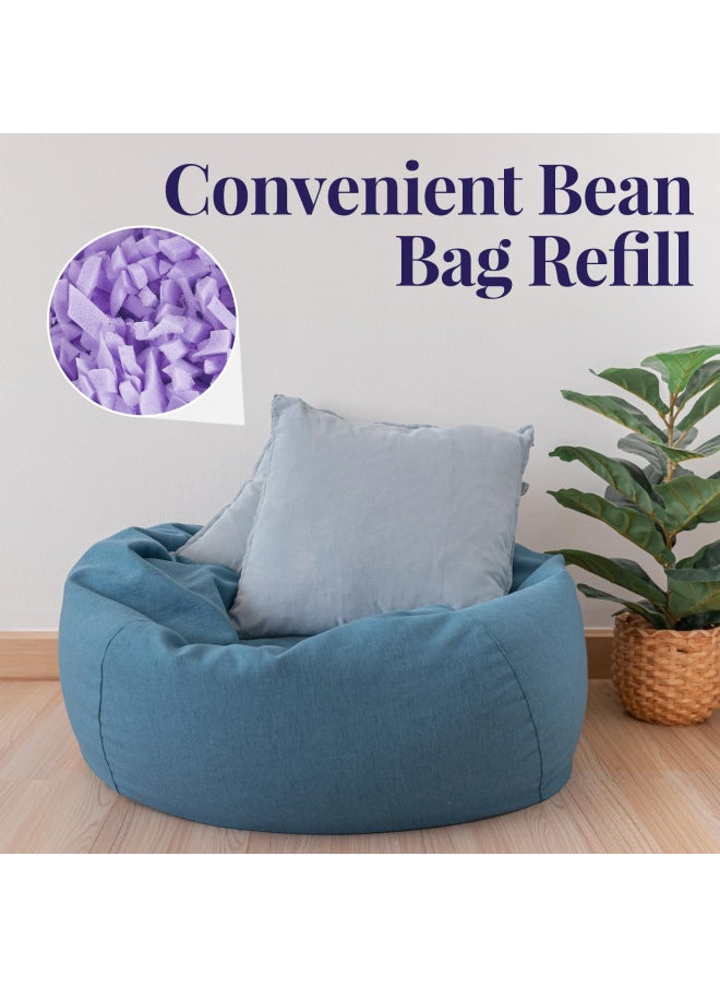 Frienda 40lbs Bean Bag Filler Bulk, Memory Foam Filling, Shredded Soft Foam Filler Stuffing for Bean Bag Refill Pillow Dog Bed Chairs Couch Cushion Stuffed Animals Arts Crafts (Purple) - pzsku/Z0BBFDD7A3637479E8580Z/45/_/1728155511/5979c036-2934-437b-91dc-3bd07031a0f1