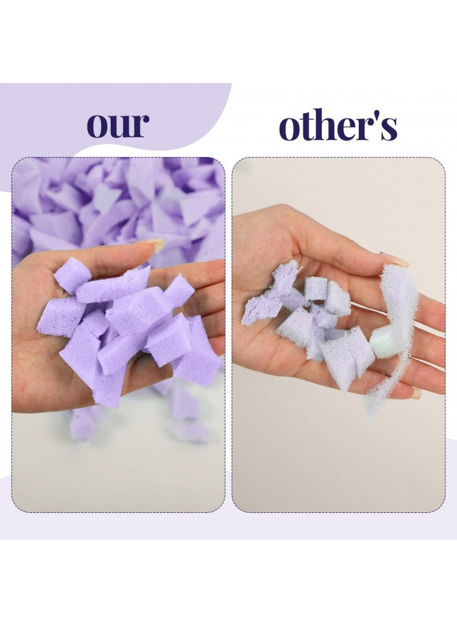 Frienda Frienda 40lbs Bean Bag Filler Bulk, Memory Foam Filling, Shredded Soft Foam Filler Stuffing for Bean Bag Refill Pillow Dog Bed Chairs Couch Cushion Stuffed Animals Arts Crafts (Purple)  - Image 4