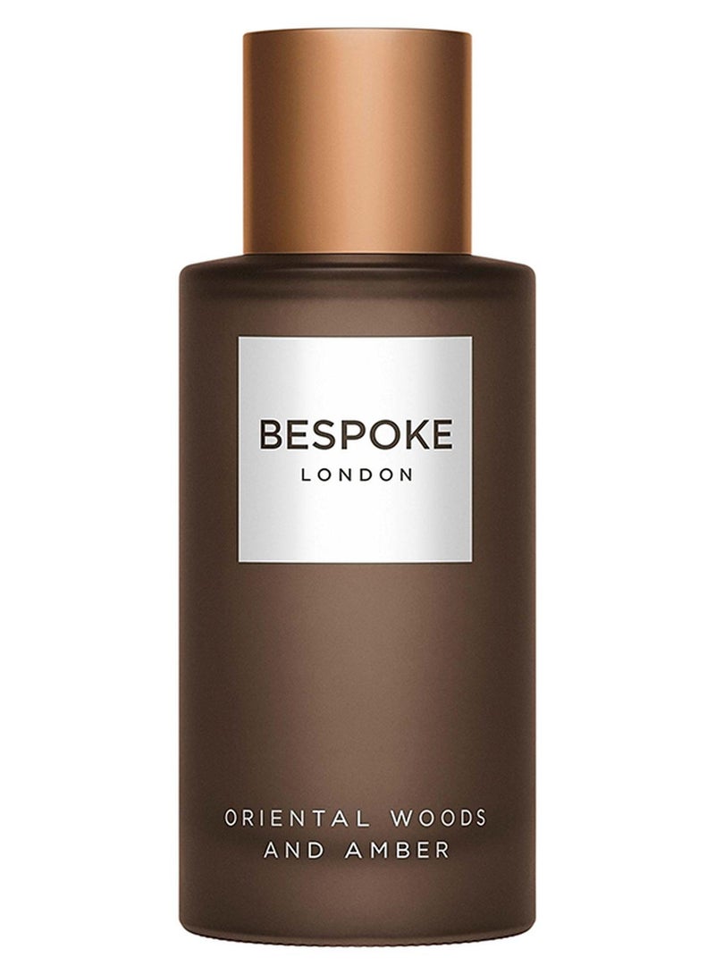 بيسبوك لندن BESPOKE London Perfume For Men Oriental Woods & Amber Eau De Parfum | 100ml | Rich, Warm & Woody Scent | Long-Lasting, Sophisticated Fragrance | Perfect for Evening Wear & Special Occasions - Image 1