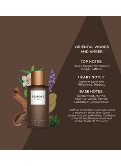 BESPOKE LONDON BESPOKE London Perfume For Men Oriental Woods & Amber Eau De Parfum | 100ml | Rich, Warm & Woody Scent | Long-Lasting, Sophisticated Fragrance | Perfect for Evening Wear & Special Occasions  - Image 3