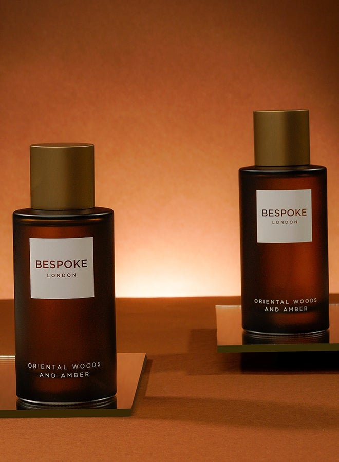 بيسبوك لندن BESPOKE London Perfume For Men Oriental Woods & Amber Eau De Parfum | 100ml | Rich, Warm & Woody Scent | Long-Lasting, Sophisticated Fragrance | Perfect for Evening Wear & Special Occasions - Image 2