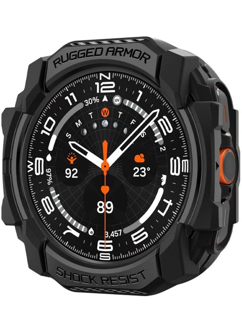 Rugged Armor for Samsung Galaxy Watch Ultra 47mm Case Cover (2024) - Matte Black