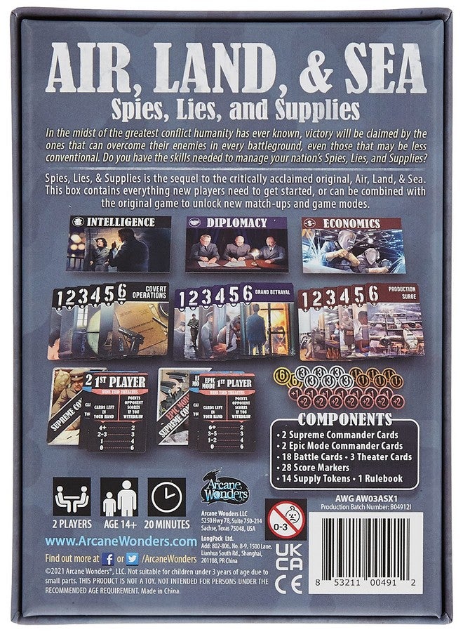 Arcane Wonders Air Land & Sea: Spies, Lies & Supplies (AW03ASX1AW) - Image 3