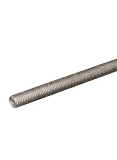 STEELWORKS Durable Zinc Plated Steel Threaded Rod Silver 3/8 x 36 Inch 52107 