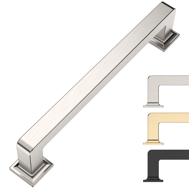 9BUILD 5 Inch 10 Pack Brushed Satin Nickel Cabinet Pulls Kitchen Cabinet Handles Kitchen Cabinet Hardware Kitchen Handles for Cabinets Cupboard Handles - Image 1