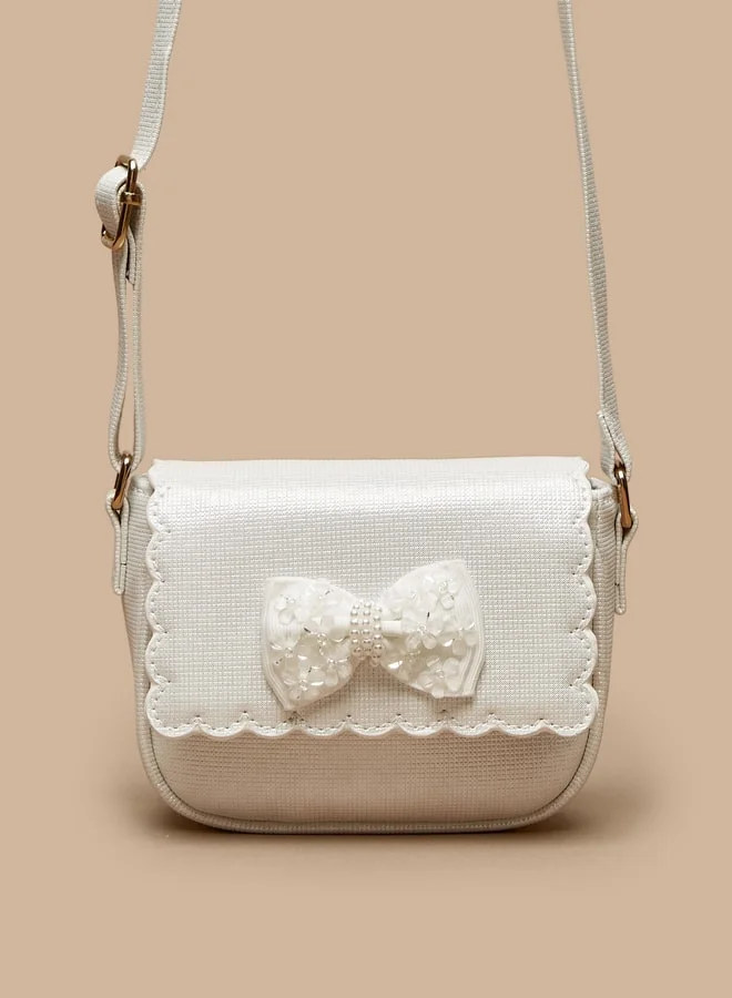 ميسي Little Missy Bow Accent Crossbody Bag with Adjustable Strap