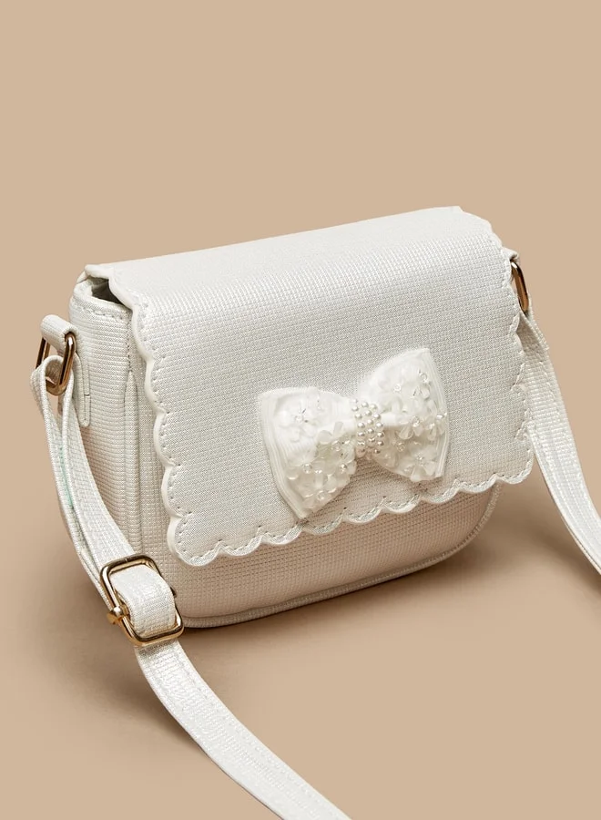 ميسي Little Missy Bow Accent Crossbody Bag with Adjustable Strap