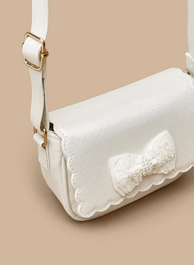 ميسي Little Missy Bow Accent Crossbody Bag with Adjustable Strap