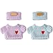 SHUOXUKE 2 Sets for Clothes 17cm15cm Outfits 4 Pieces Accessories Handcrafted Crochet Doll Clothes for Fashion Designer Ropa Collection with Hats Sweater Purple Blue - Image 4