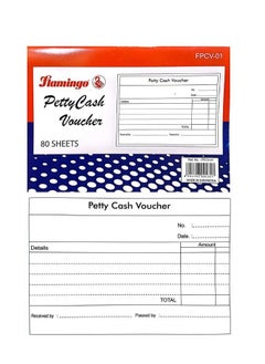 PETTY CASH VOUCHER A5 SIZE FLAMINGO