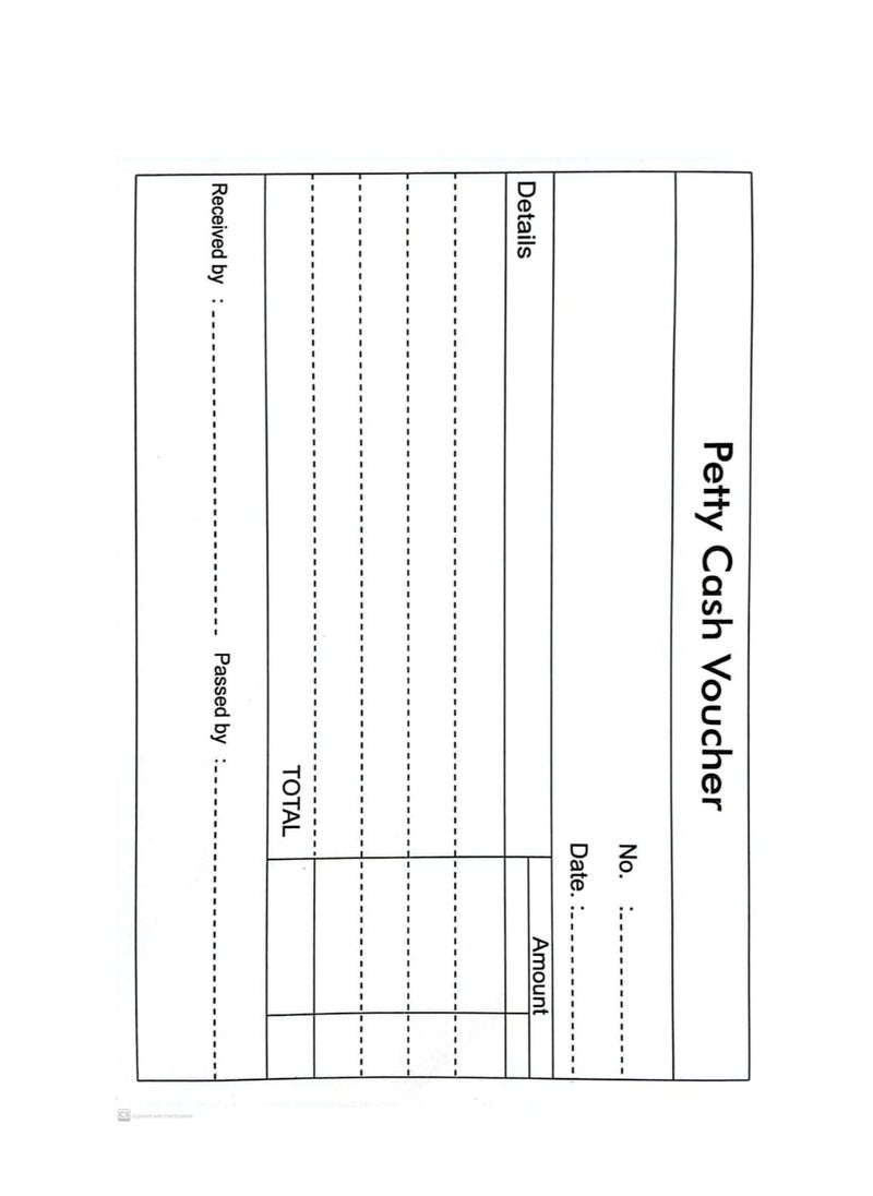 FLAMINGO - PETTY CASH VOUCHER A5 SIZE FLAMINGO - Image 1