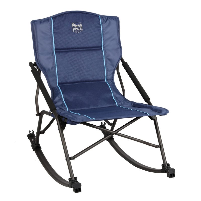 Timber Ridge Folding Rocking Camping Chair - Portable Outdoor Rocker Chair with Carry Bag - Supports 250 lbs - Image 1