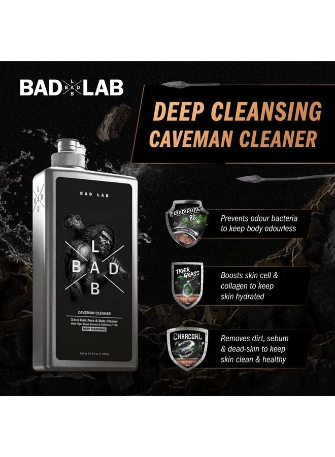 Bad Lab Deep Cleansing 3In1 Caveman Cleaner 400Ml - Image 3