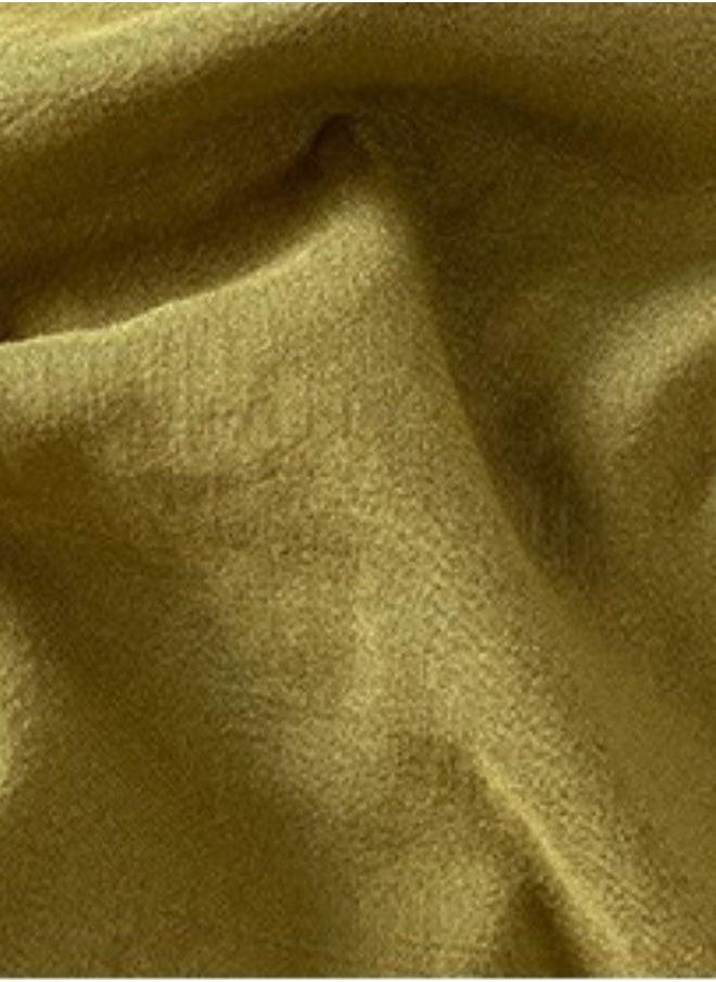 LUNA Home - Queen Size 6 piece Bedding Set Without Filling, Washable Cotton Khaki Color. - Image 1