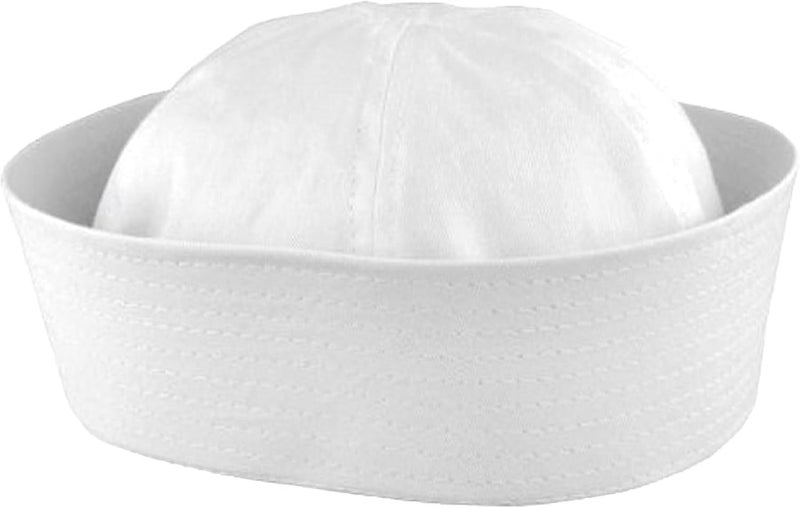 Rhode Island Novelty Large White Sailor Hat for Costume and Dress-Up