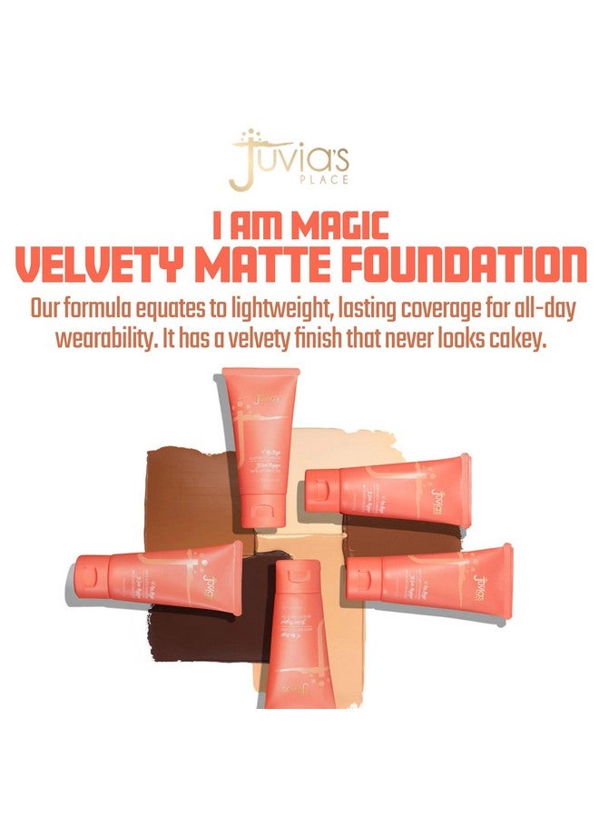 Juvia's Place I Am Magic Velvety Matte Liquid Foundation 440 - Savanna - Tan w/Cool, Olive Undertone, Makeup Foundation Full Coverage, Lightweight, Long Wear, Velvety Matte Finish - Image 2