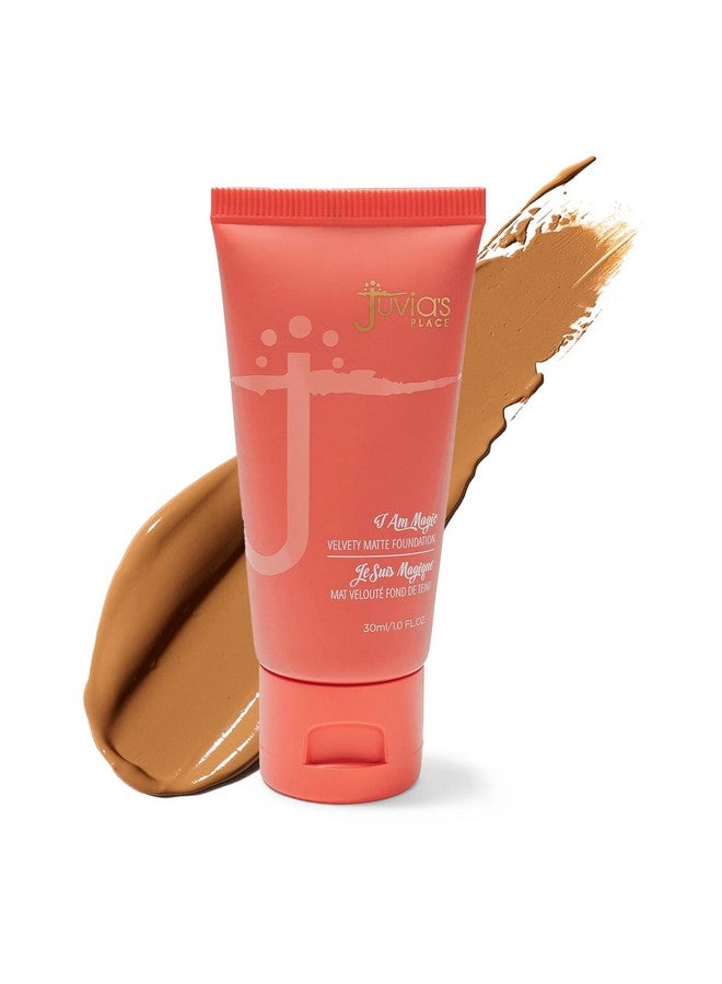 Juvia's Place I Am Magic Velvety Matte Liquid Foundation 440 - Savanna - Tan w/Cool, Olive Undertone, Makeup Foundation Full Coverage, Lightweight, Long Wear, Velvety Matte Finish - Image 1