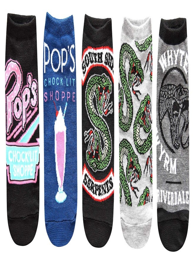 Hyp Riverdale South Side Serpents Juniors/Womens 5 Pack Ankle Socks - Image 1
