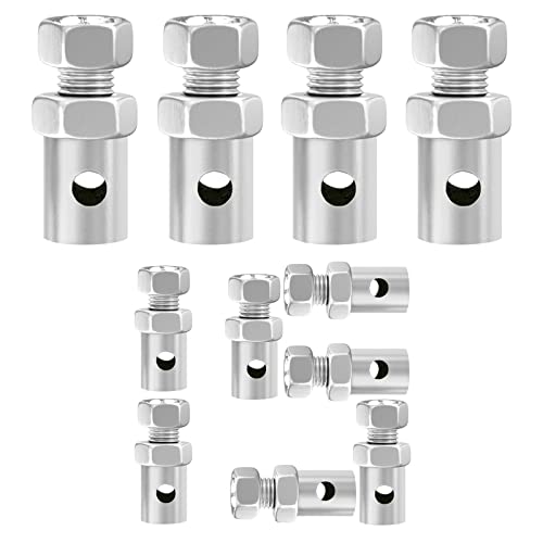 Tongze 15pcs Brake/Throttle Cable Ends: 1/8" Universal Cable Stop Clamp Repair Parts for Go-kart| Bicycle| Motorcycle| Scooter| Motorized Bike| Garden Tractor| Lawn Mower - Image 1