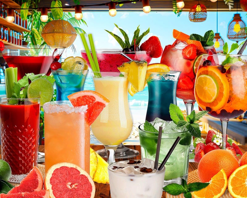 Springbok Summer Sips 1000 Piece Jigsaw Puzzle for Adults Colorful Tropical Drinks Unique Cut Pieces Made in USA - Image 3