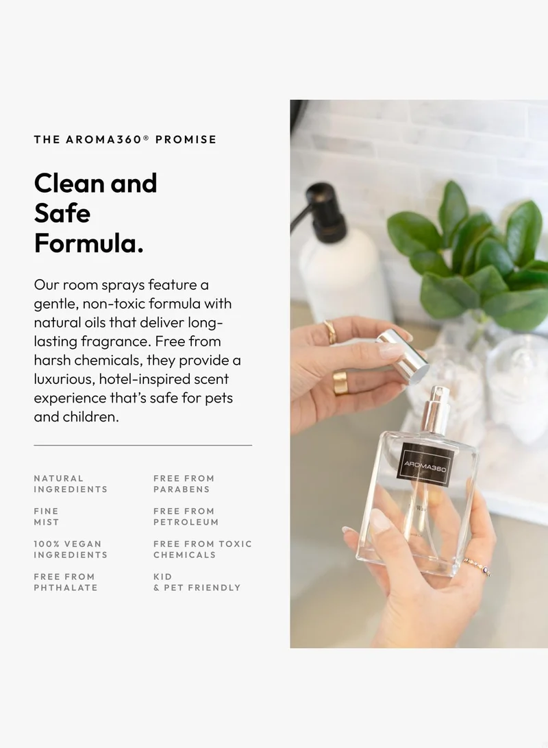 Aroma360  My Way - Essential Oil Room Spray - Luxury Hotel Inspired Aromatherapy - Leather, Sandalwood and Amber - Air Freshener Spray - 100mL  | Best Price UAE