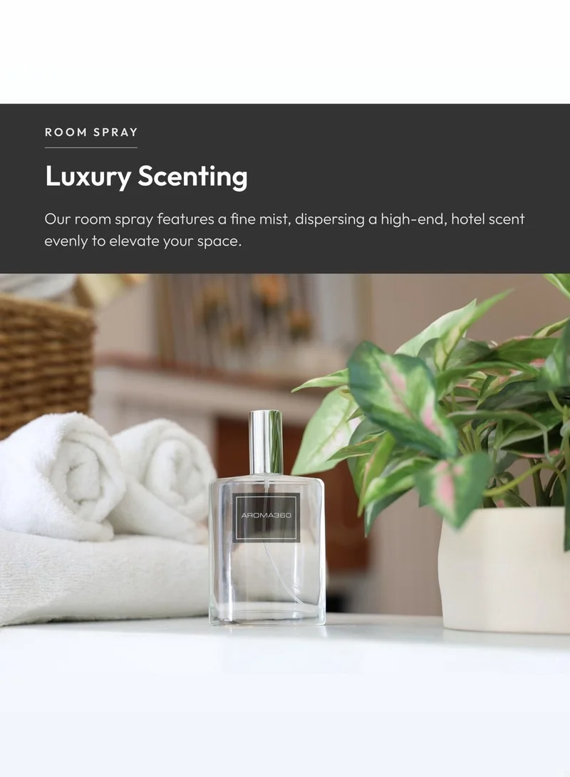 Aroma360  My Way - Essential Oil Room Spray - Luxury Hotel Inspired Aromatherapy - Leather, Sandalwood and Amber - Air Freshener Spray - 100mL  | Best Price UAE