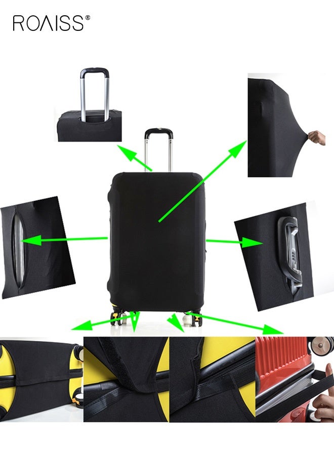 roaiss Elastic Suitcase Cover Luggage Protector Storage Travel Case Cover Telescopic Handle Suitcase Sleeve - Image 4