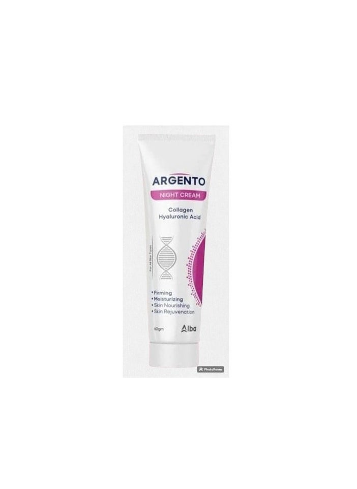 ARGENTO ARGENTO Night Cream Collagen Hyaluronic Acid 60 GM  - Image 3