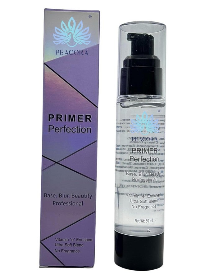 PEACORA Cosmetics Flawless Finish Primer, Transparent, Moisturizes Skin, Gel based light weight formula |Provides Radiant & Smooth Finish (50ml) - Image 1